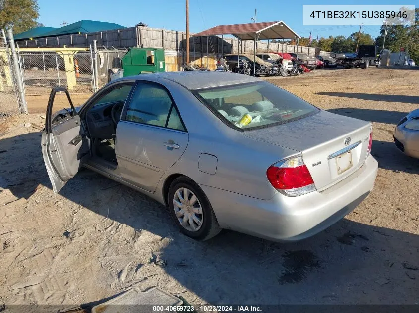 2005 Toyota Camry Std VIN: 4T1BE32K15U385946 Lot: 40659723