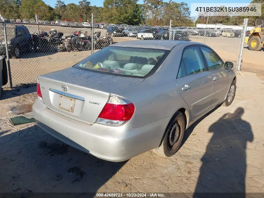 2005 Toyota Camry Std VIN: 4T1BE32K15U385946 Lot: 40659723