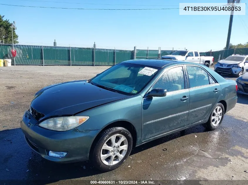 2005 Toyota Camry Xle VIN: 4T1BE30K95U408053 Lot: 40660631