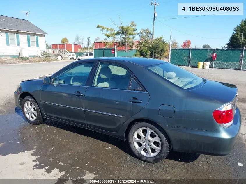 2005 Toyota Camry Xle VIN: 4T1BE30K95U408053 Lot: 40660631