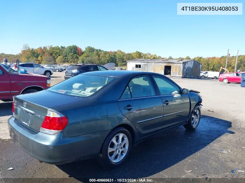 2005 Toyota Camry Xle VIN: 4T1BE30K95U408053 Lot: 40660631