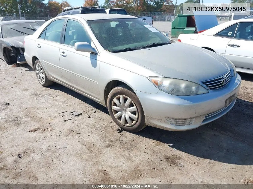 2005 Toyota Camry Le VIN: 4T1BE32KX5U975045 Lot: 40661016