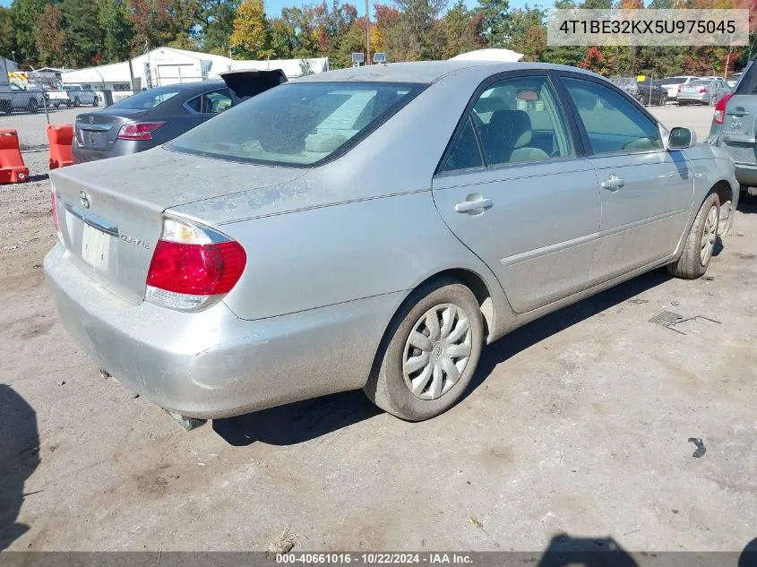 2005 Toyota Camry Le VIN: 4T1BE32KX5U975045 Lot: 40661016