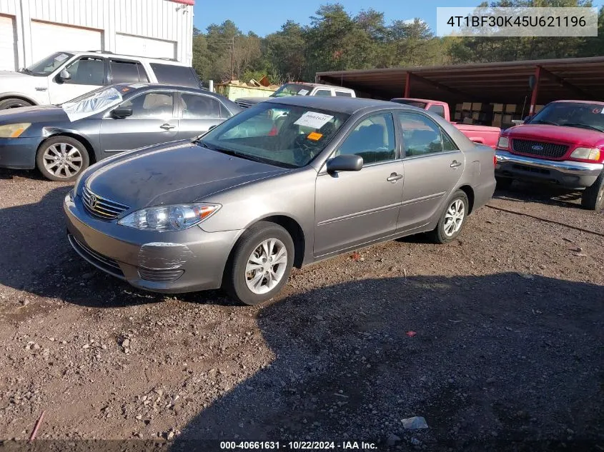 2005 Toyota Camry Le V6 VIN: 4T1BF30K45U621196 Lot: 40661631