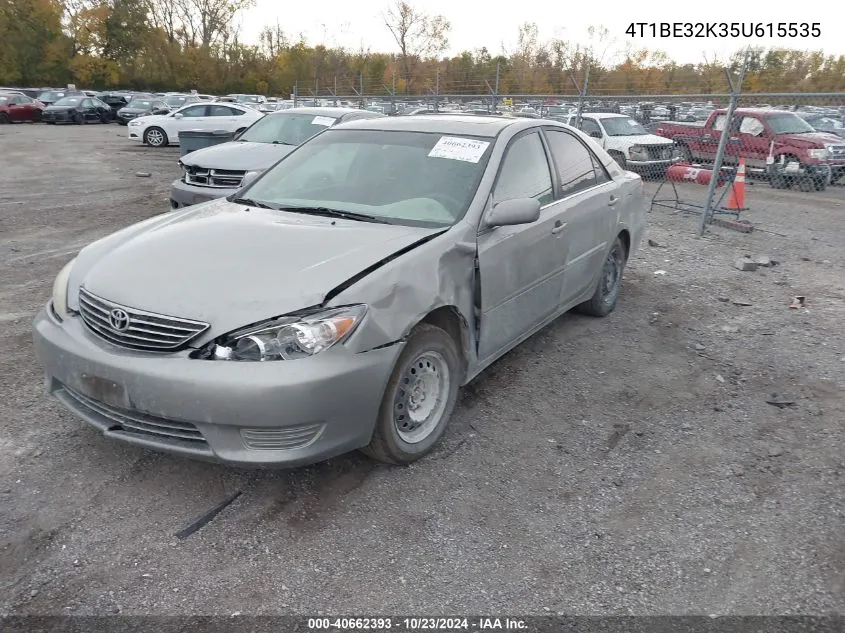 2005 Toyota Camry Le VIN: 4T1BE32K35U615535 Lot: 40662393