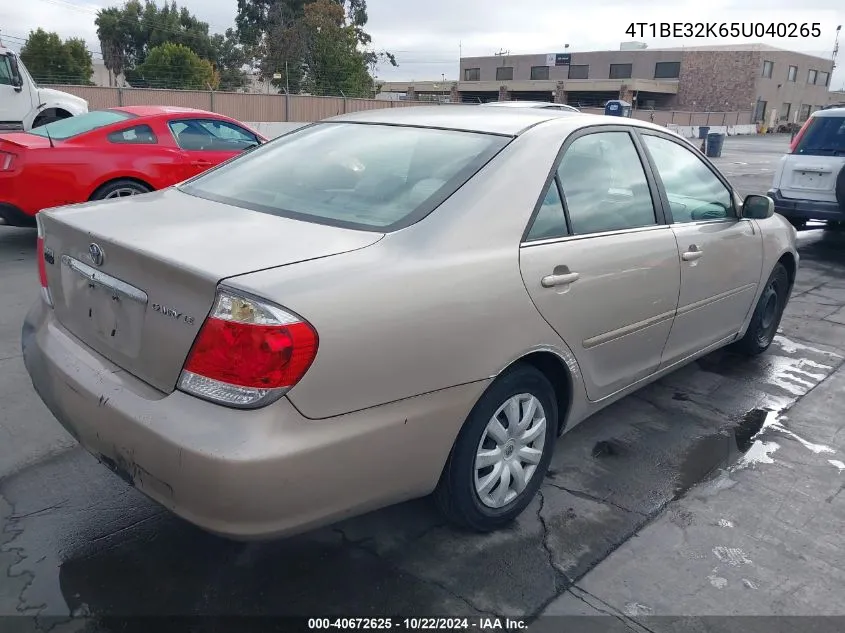 4T1BE32K65U040265 2005 Toyota Camry Le