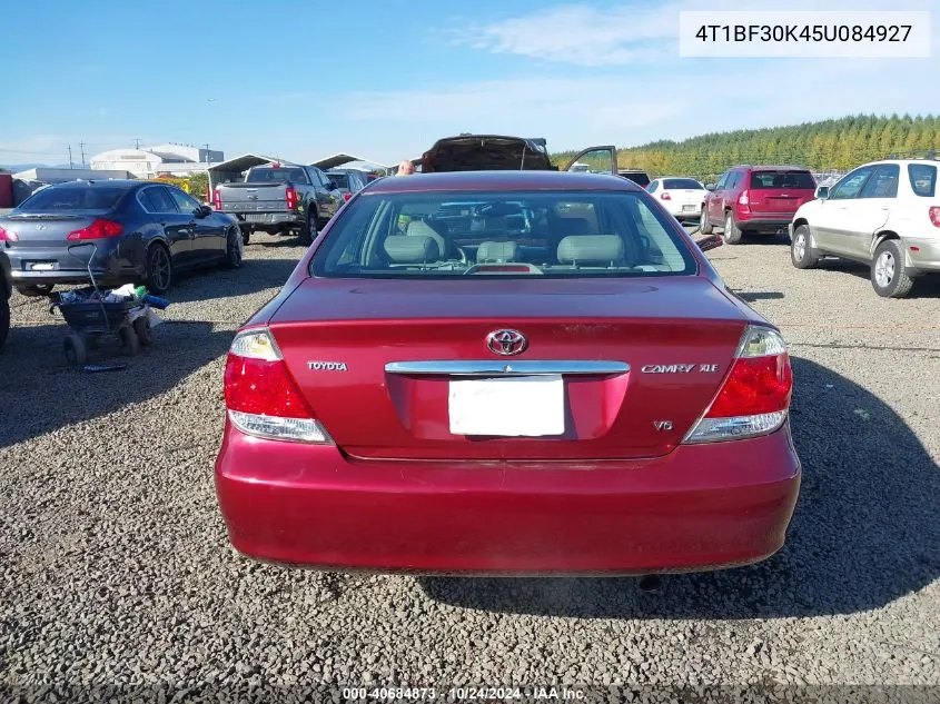 2005 Toyota Camry Xle V6 VIN: 4T1BF30K45U084927 Lot: 40684873