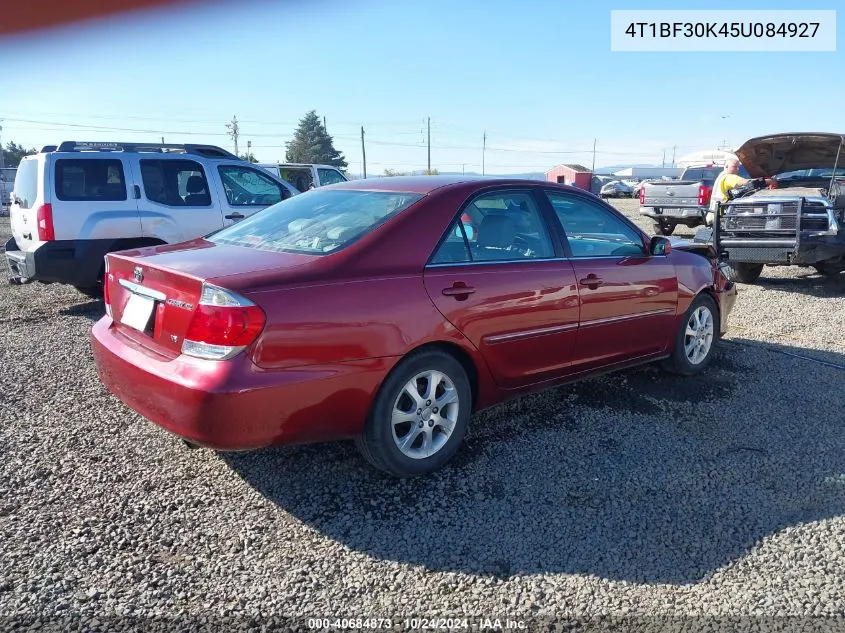 2005 Toyota Camry Xle V6 VIN: 4T1BF30K45U084927 Lot: 40684873