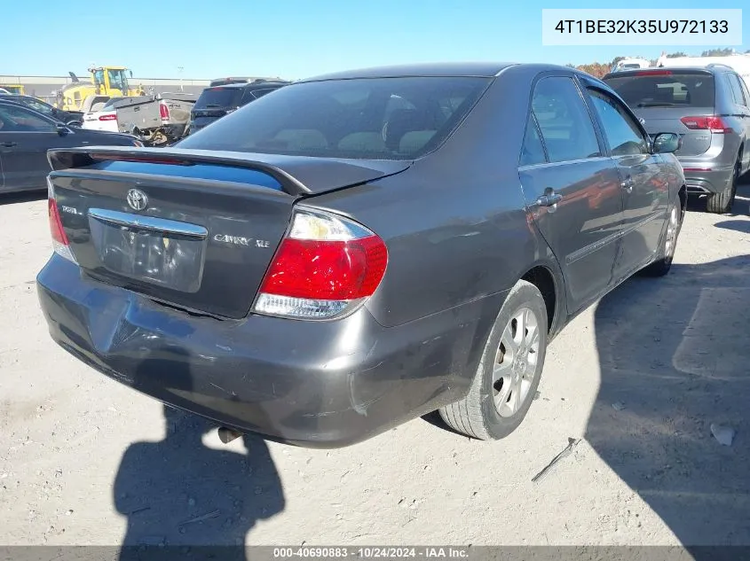 2005 Toyota Camry Xle VIN: 4T1BE32K35U972133 Lot: 40690883