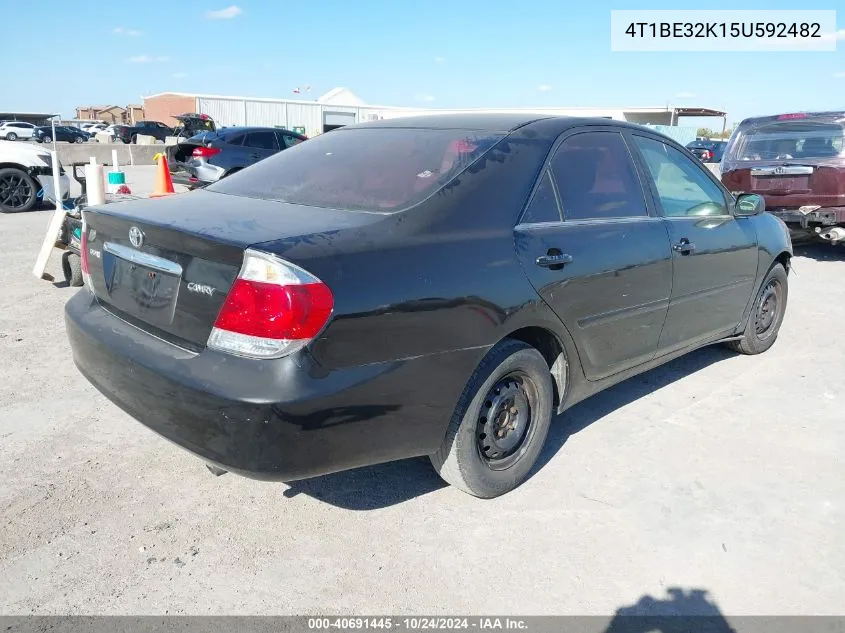 2005 Toyota Camry Std VIN: 4T1BE32K15U592482 Lot: 40691445