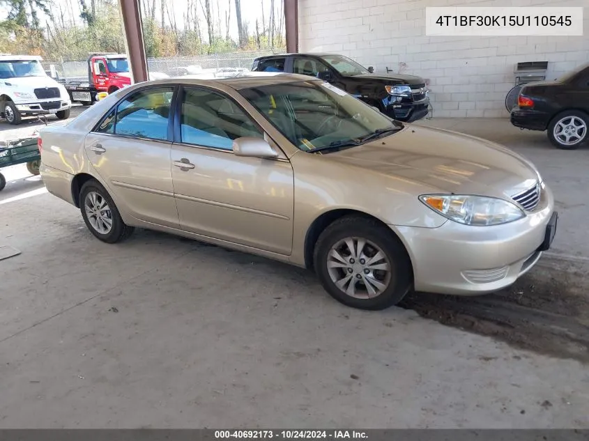 2005 Toyota Camry Le V6 VIN: 4T1BF30K15U110545 Lot: 40692173