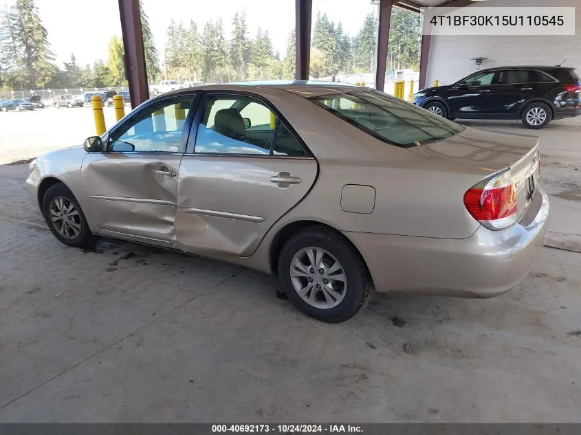 2005 Toyota Camry Le V6 VIN: 4T1BF30K15U110545 Lot: 40692173