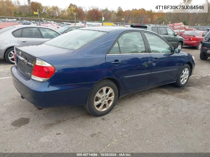 2005 Toyota Camry Xle V6 VIN: 4T1BF30K75U084548 Lot: 40714686