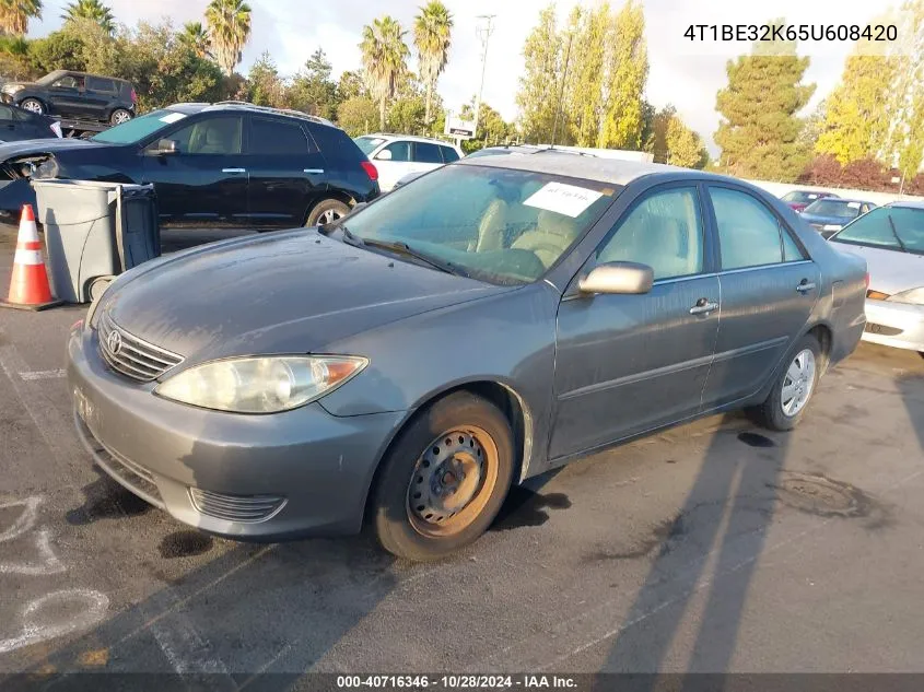 2005 Toyota Camry Le VIN: 4T1BE32K65U608420 Lot: 40716346