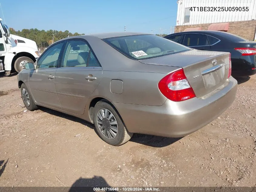 2005 Toyota Camry Le VIN: 4T1BE32K25U059055 Lot: 40716648