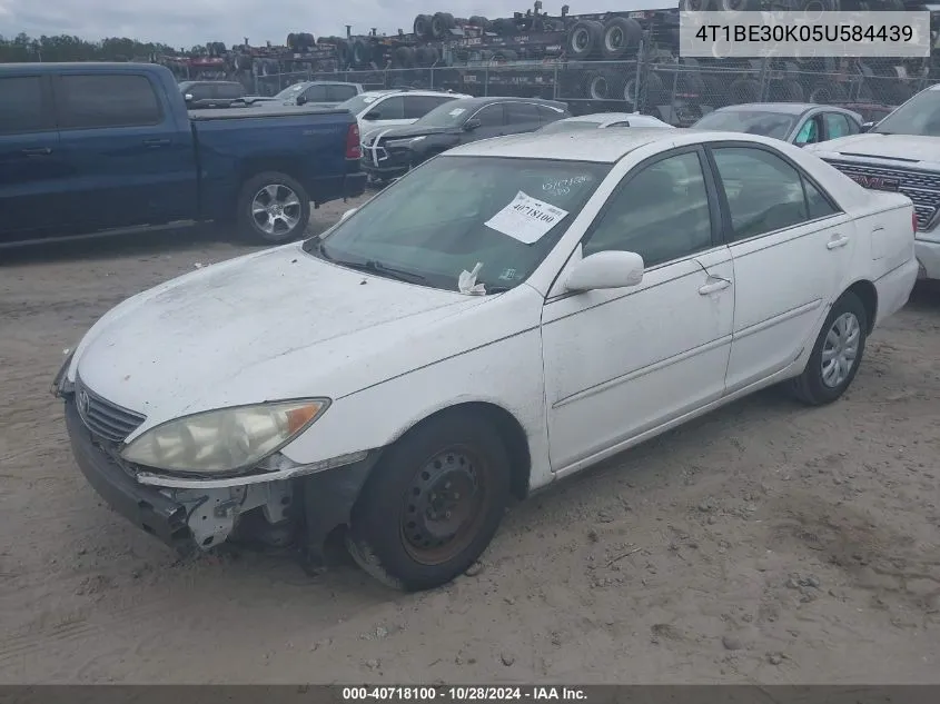 2005 Toyota Camry Le VIN: 4T1BE30K05U584439 Lot: 40718100