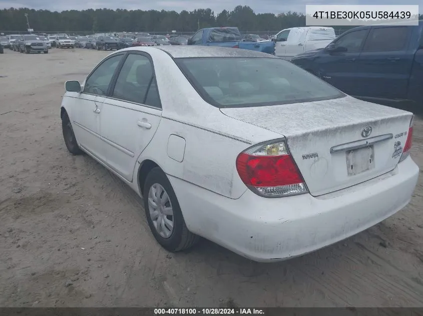 2005 Toyota Camry Le VIN: 4T1BE30K05U584439 Lot: 40718100