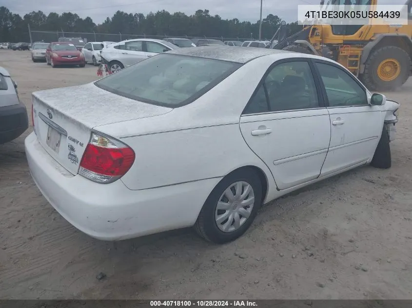 2005 Toyota Camry Le VIN: 4T1BE30K05U584439 Lot: 40718100