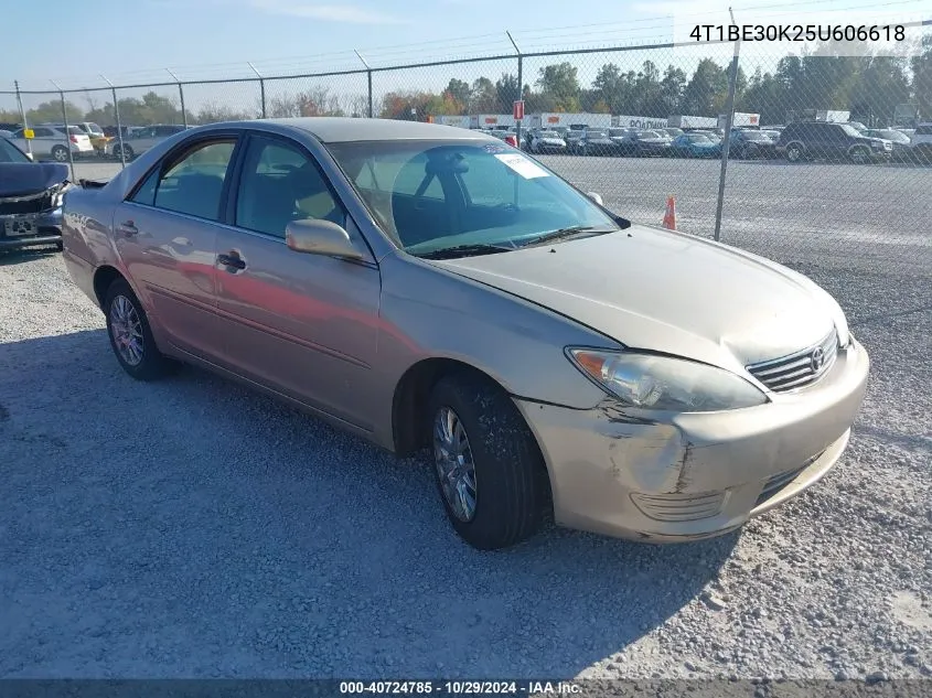 2005 Toyota Camry Le VIN: 4T1BE30K25U606618 Lot: 40724785