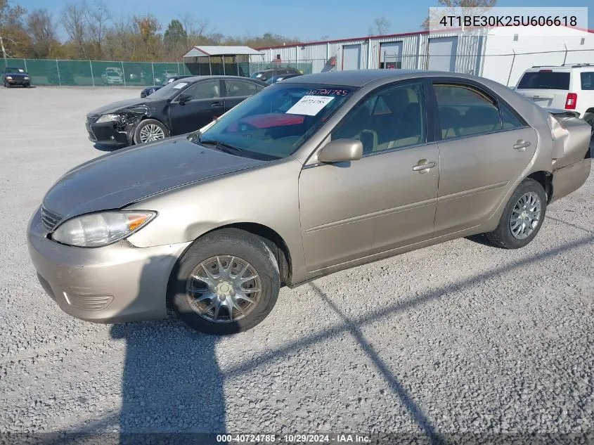 2005 Toyota Camry Le VIN: 4T1BE30K25U606618 Lot: 40724785