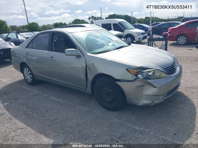 2005 Toyota Camry Le VIN: 4T1BE30KX5U553411 Lot: 40725148