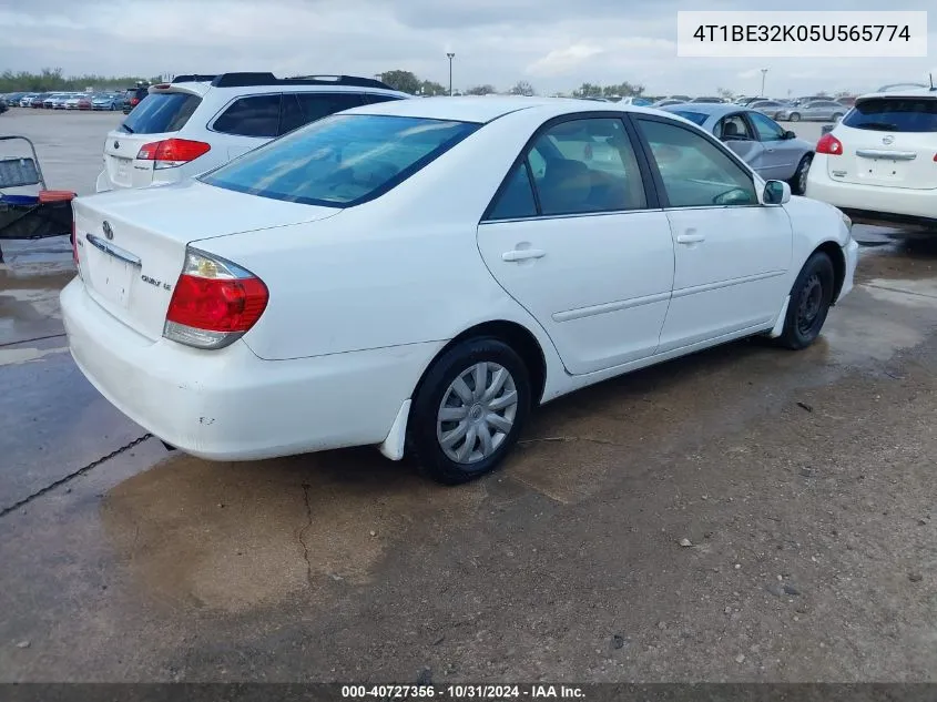 2005 Toyota Camry Le VIN: 4T1BE32K05U565774 Lot: 40727356