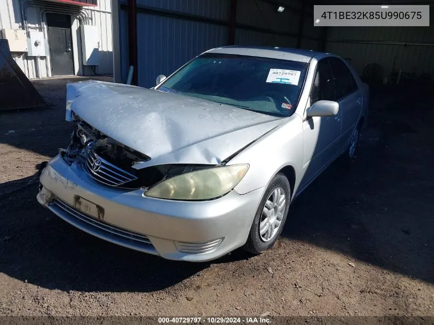 2005 Toyota Camry Le VIN: 4T1BE32K85U990675 Lot: 40729797