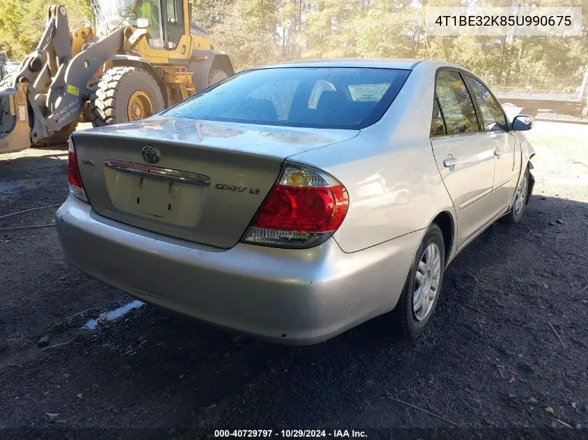 2005 Toyota Camry Le VIN: 4T1BE32K85U990675 Lot: 40729797