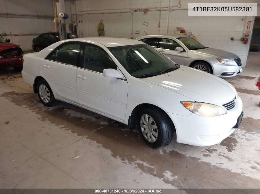 2005 Toyota Camry Le VIN: 4T1BE32K05U582381 Lot: 40731240