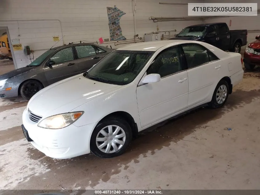 2005 Toyota Camry Le VIN: 4T1BE32K05U582381 Lot: 40731240