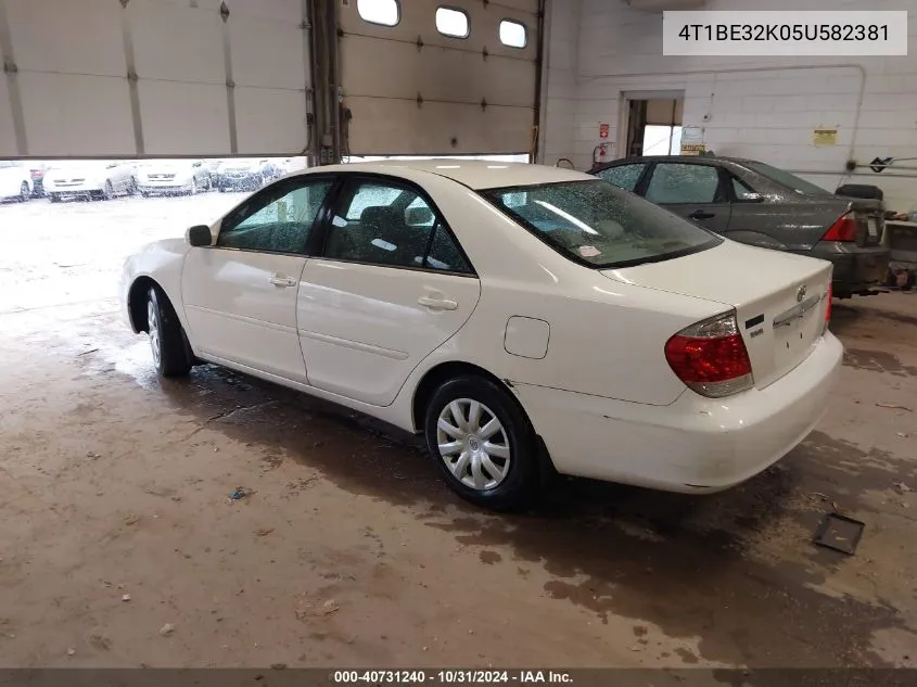 2005 Toyota Camry Le VIN: 4T1BE32K05U582381 Lot: 40731240