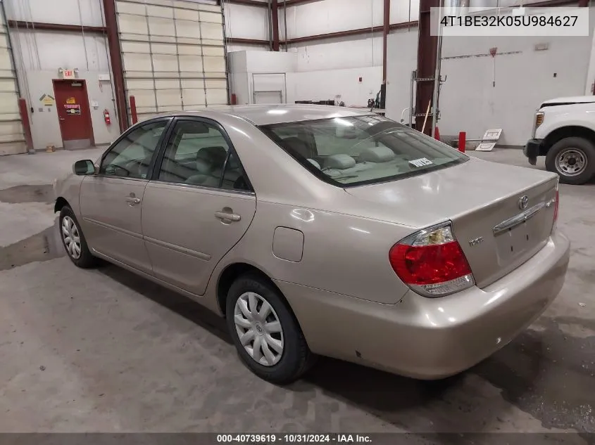 2005 Toyota Camry Le VIN: 4T1BE32K05U984627 Lot: 40739619