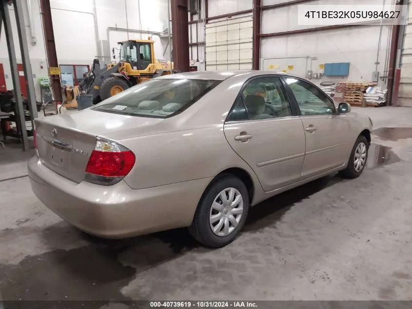 2005 Toyota Camry Le VIN: 4T1BE32K05U984627 Lot: 40739619