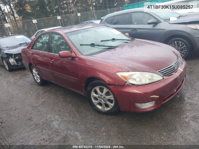 2005 Toyota Camry Le/Xle/Se VIN: 4T1BF30K15U085257 Lot: 40742218