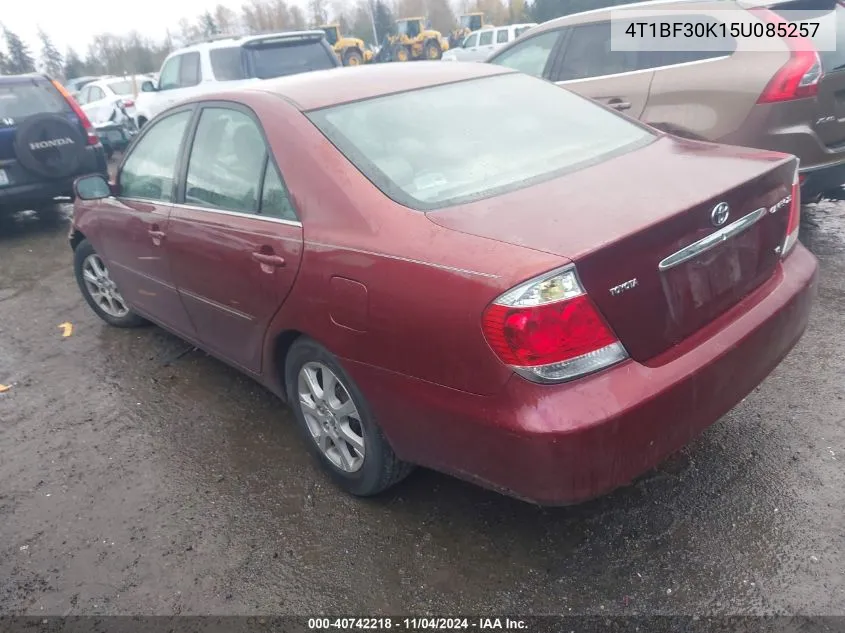 2005 Toyota Camry Le/Xle/Se VIN: 4T1BF30K15U085257 Lot: 40742218