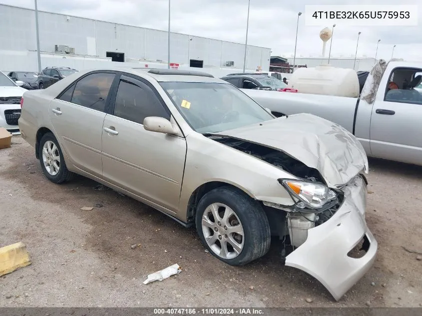 2005 Toyota Camry Xle VIN: 4T1BE32K65U575953 Lot: 40747186