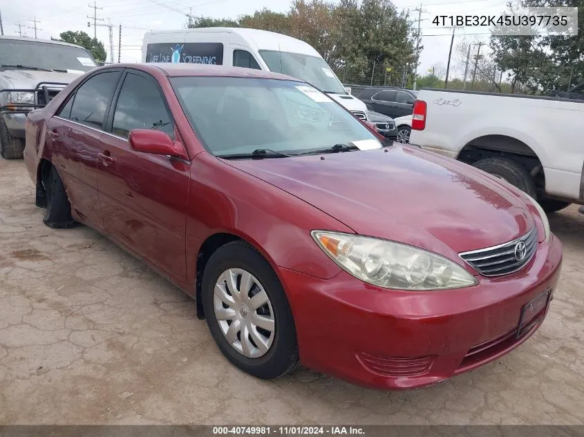 2005 Toyota Camry Le VIN: 4T1BE32K45U397735 Lot: 40749981