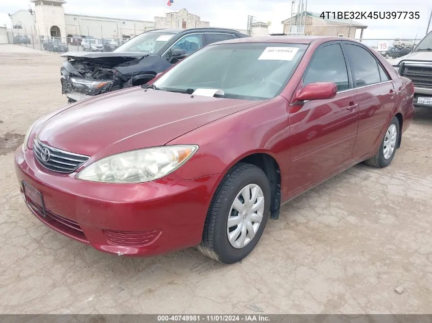 2005 Toyota Camry Le VIN: 4T1BE32K45U397735 Lot: 40749981