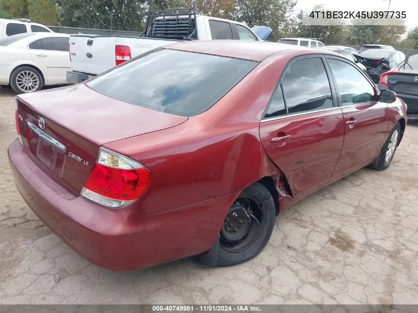 2005 Toyota Camry Le VIN: 4T1BE32K45U397735 Lot: 40749981