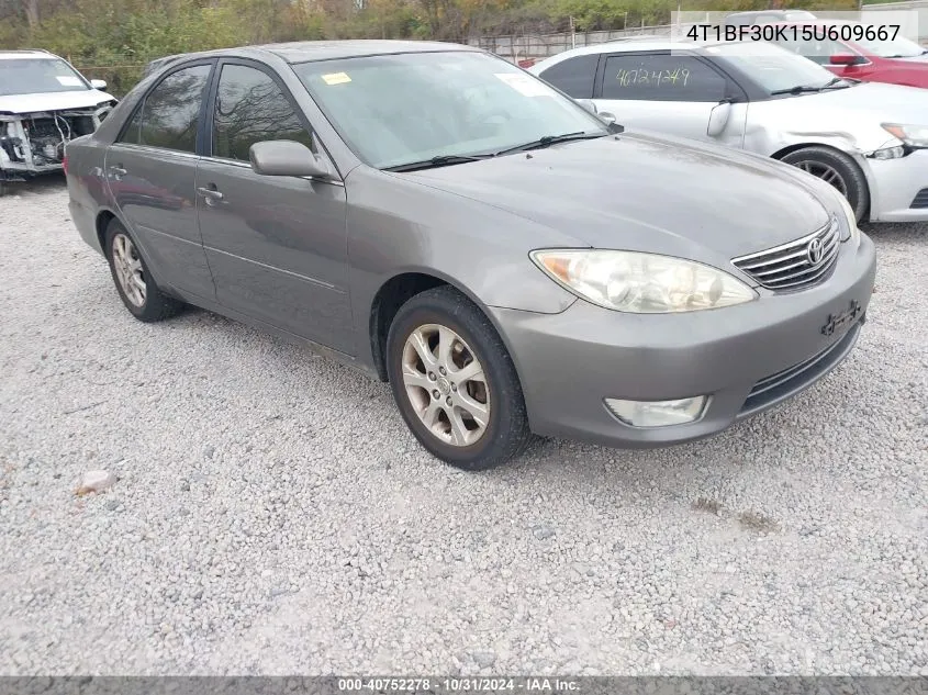 2005 Toyota Camry Xle V6 VIN: 4T1BF30K15U609667 Lot: 40752278