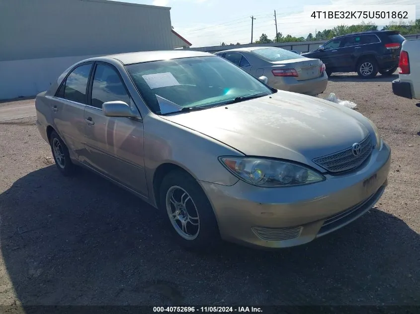 2005 Toyota Camry Le VIN: 4T1BE32K75U501862 Lot: 40752696