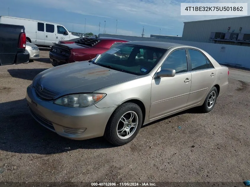 2005 Toyota Camry Le VIN: 4T1BE32K75U501862 Lot: 40752696