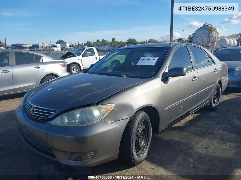 2005 Toyota Camry Le VIN: 4T1BE32K75U988349 Lot: 40756356