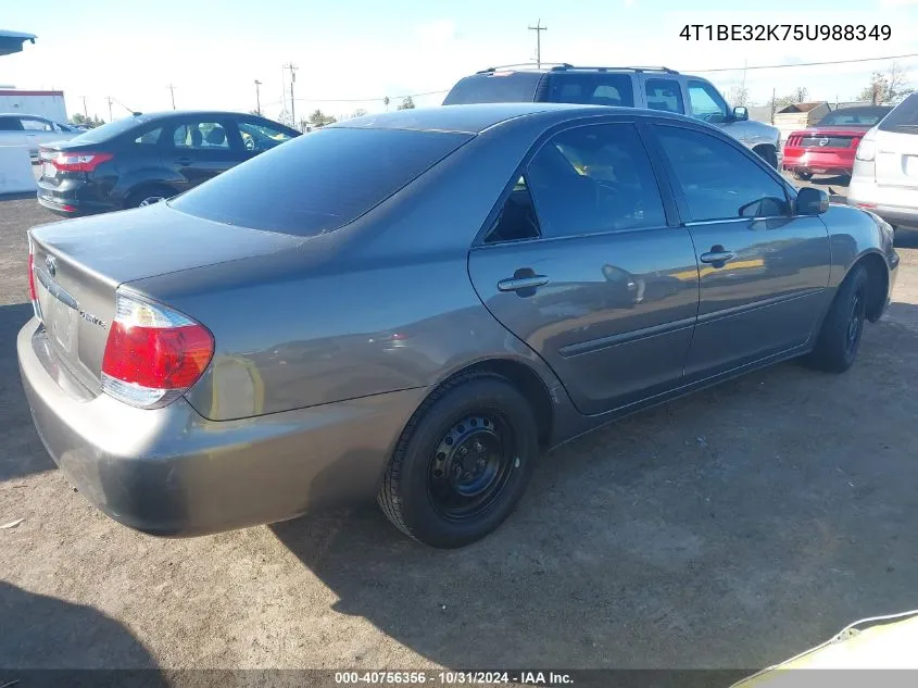 2005 Toyota Camry Le VIN: 4T1BE32K75U988349 Lot: 40756356