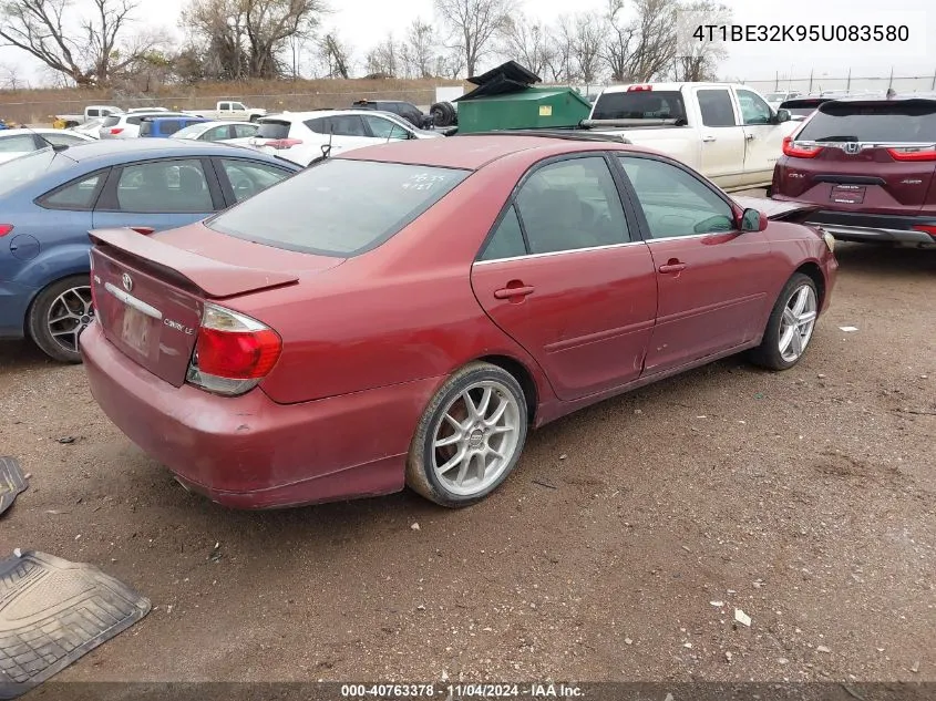 2005 Toyota Camry Le VIN: 4T1BE32K95U083580 Lot: 40763378