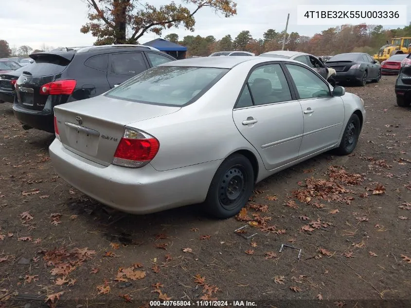 2005 Toyota Camry Le VIN: 4T1BE32K55U003336 Lot: 40765804