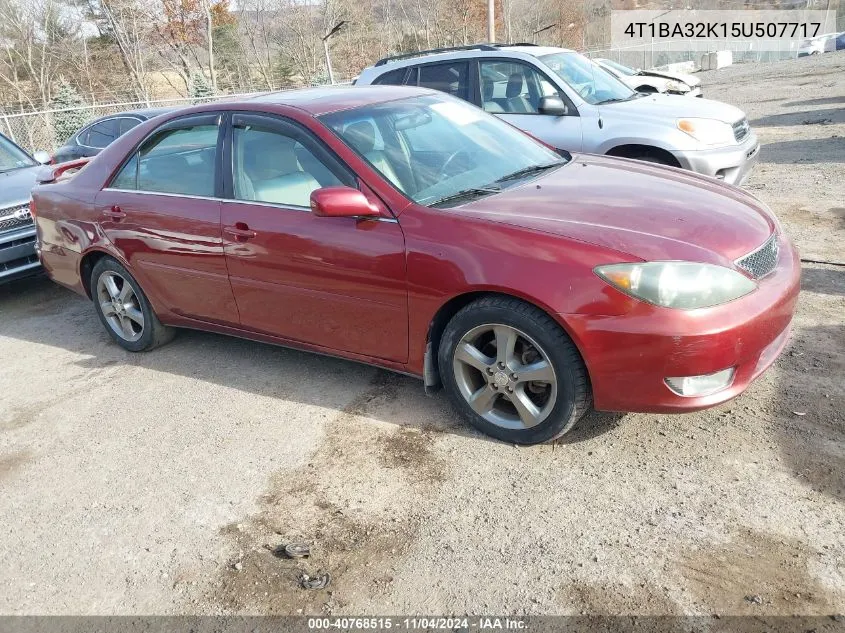 4T1BA32K15U507717 2005 Toyota Camry Se V6