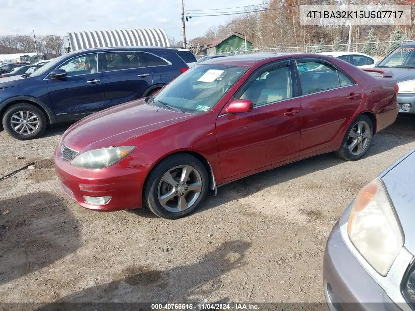 4T1BA32K15U507717 2005 Toyota Camry Se V6