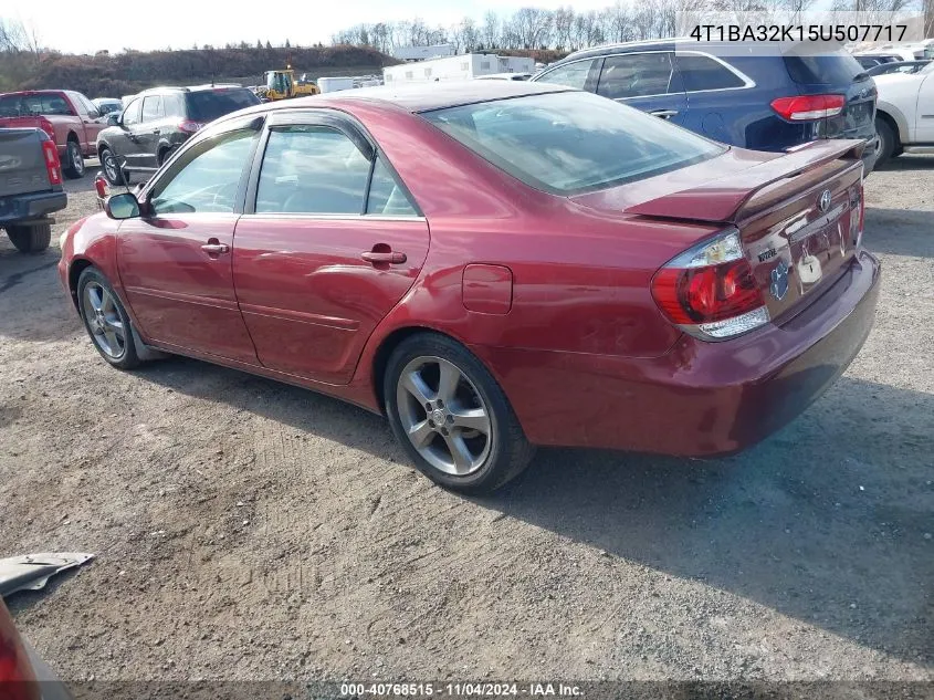 4T1BA32K15U507717 2005 Toyota Camry Se V6