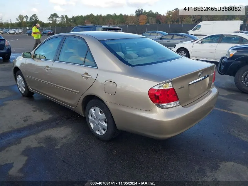 2005 Toyota Camry Le VIN: 4T1BE32K65U388082 Lot: 40769141